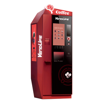 self serve Coffee Vending Machines 150 cups capacity Multifunctional