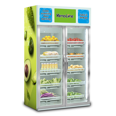 Adjustable card reader vending machine 500W With Fridge Explosionproof