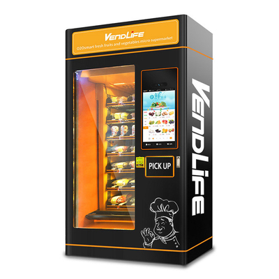 Belt Conveyor Elevator Vending Machine For Glass Water Healthy Food Pho Bo Salad Egg Vegetable Combo