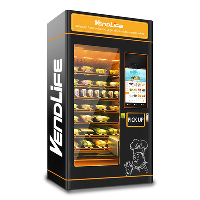 Belt Conveyor Elevator Vending Machine For Glass Water Healthy Food Pho Bo Salad Egg Vegetable Combo