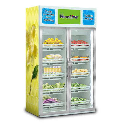 Adjustable card reader vending machine 500W With Fridge Explosionproof