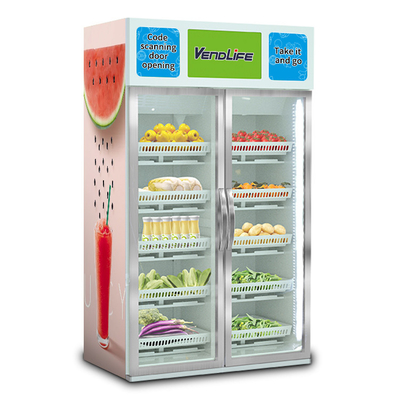 Intelligent Health Food Vending Machine 4G Supported 500kg Antipinch