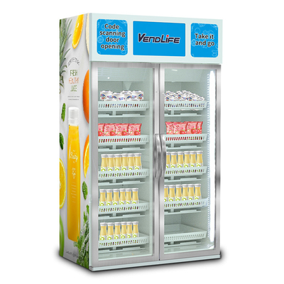 Minimalist Smart Vending Machine Gravity Induction 1100V 1000W