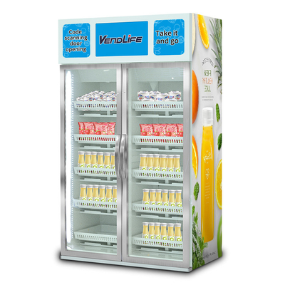 Minimalist Smart Vending Machine Gravity Induction 1100V 1000W