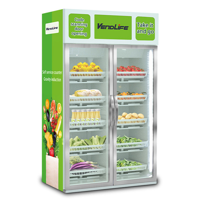 Minimalist Smart Vending Machine Gravity Induction 1100V 1000W