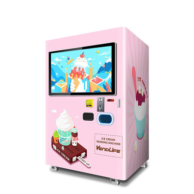 เครื่องจำหน่ายไอศกรีมอัตโนมัติ 850W แหล่งจ่ายไฟ ODM Available